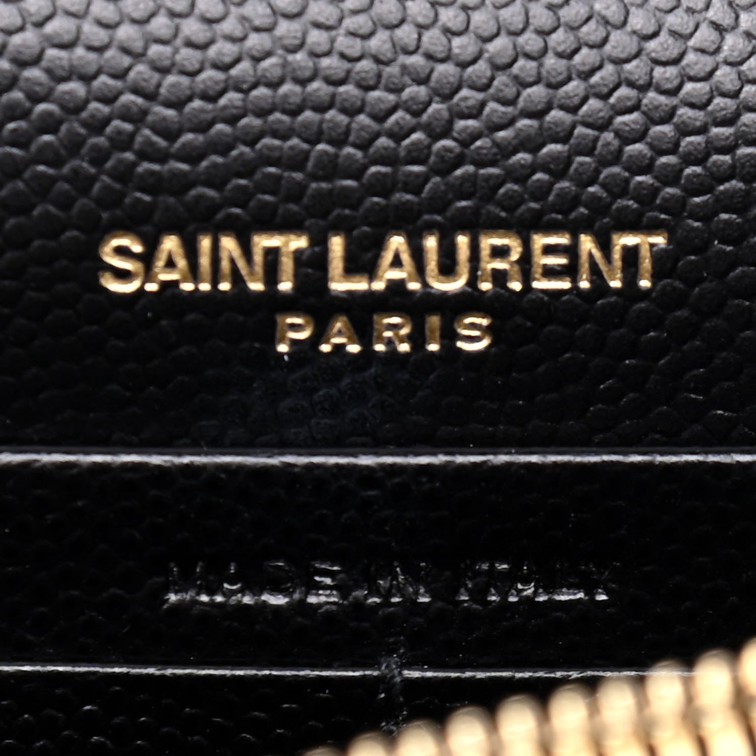 Saint Laurent Grain De Poudre Classic Monogram Kate Tassel Chain Wallet Black 5 of 5