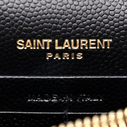 Saint Laurent Grain De Poudre Classic Monogram Kate Tassel Chain Wallet Black 5 of 5