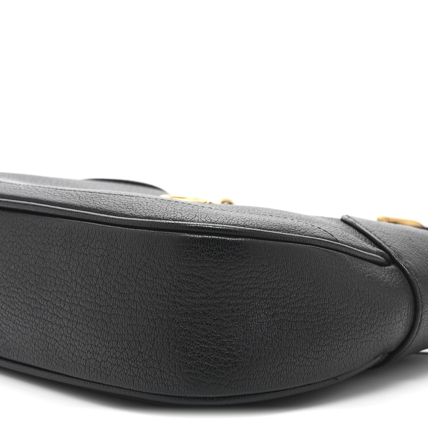 Goatskin Small Aphrodite Shoulder Bag Black