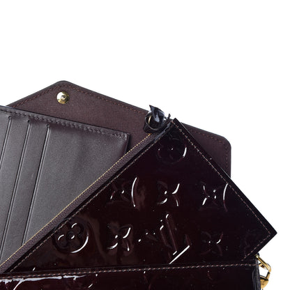 Louis Vuitton Vernis Pochette Felicie Chain Wallet Amarante 7 of 16