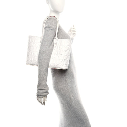 Christian Louboutin Nappa Embossed Small East West Cabata Tote White 2 of 10