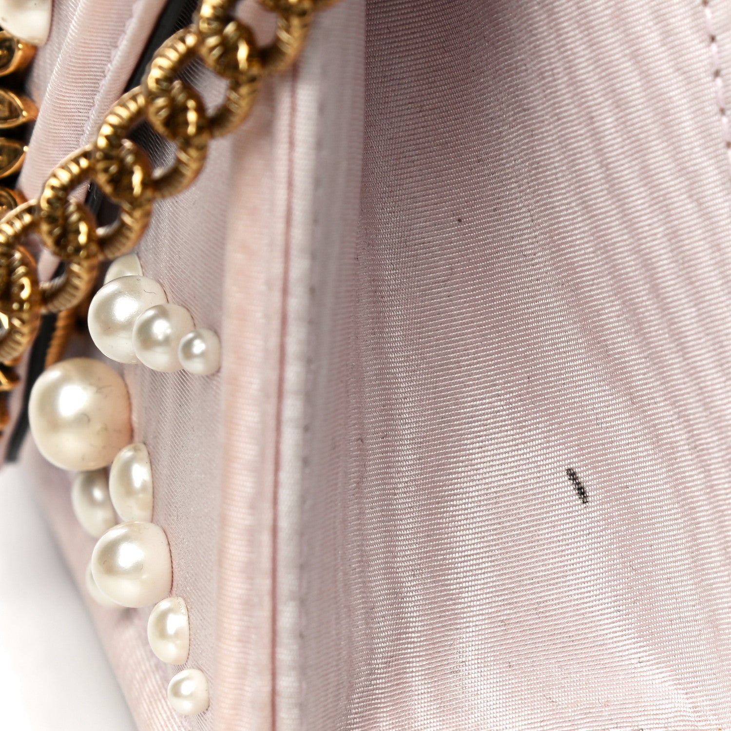 Dolce & Gabbana Moire Pearl Embellished Small Devotion Top Handle Bag Pink 16 of 17