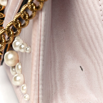 Dolce & Gabbana Moire Pearl Embellished Small Devotion Top Handle Bag Pink 16 of 17