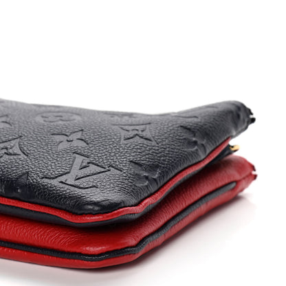 Louis Vuitton Empreinte Double Zip Pochette Marine Rouge 9 of 10