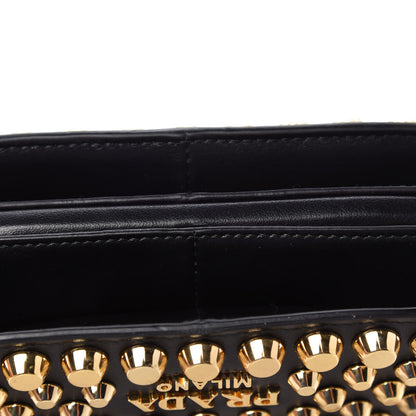 Prada City Calfskin Studded Small Margit Bag Black 11 of 11