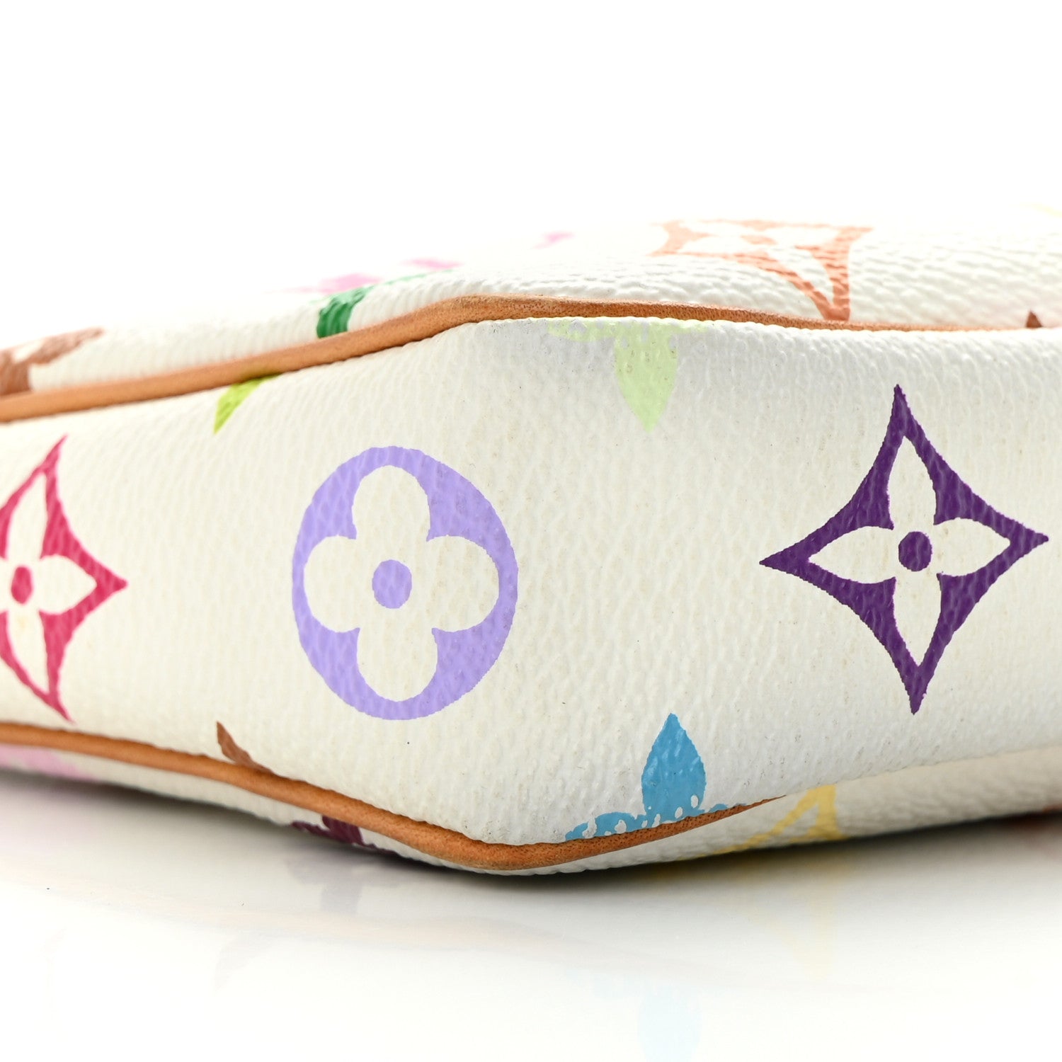 Louis Vuitton Monogram Multicolor Pochette Accessories White 9 of 13