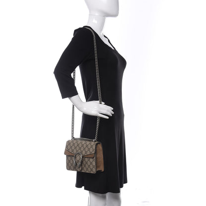 Gucci GG Supreme Monogram Mini Dionysus Shoulder Bag Taupe 2 of 10