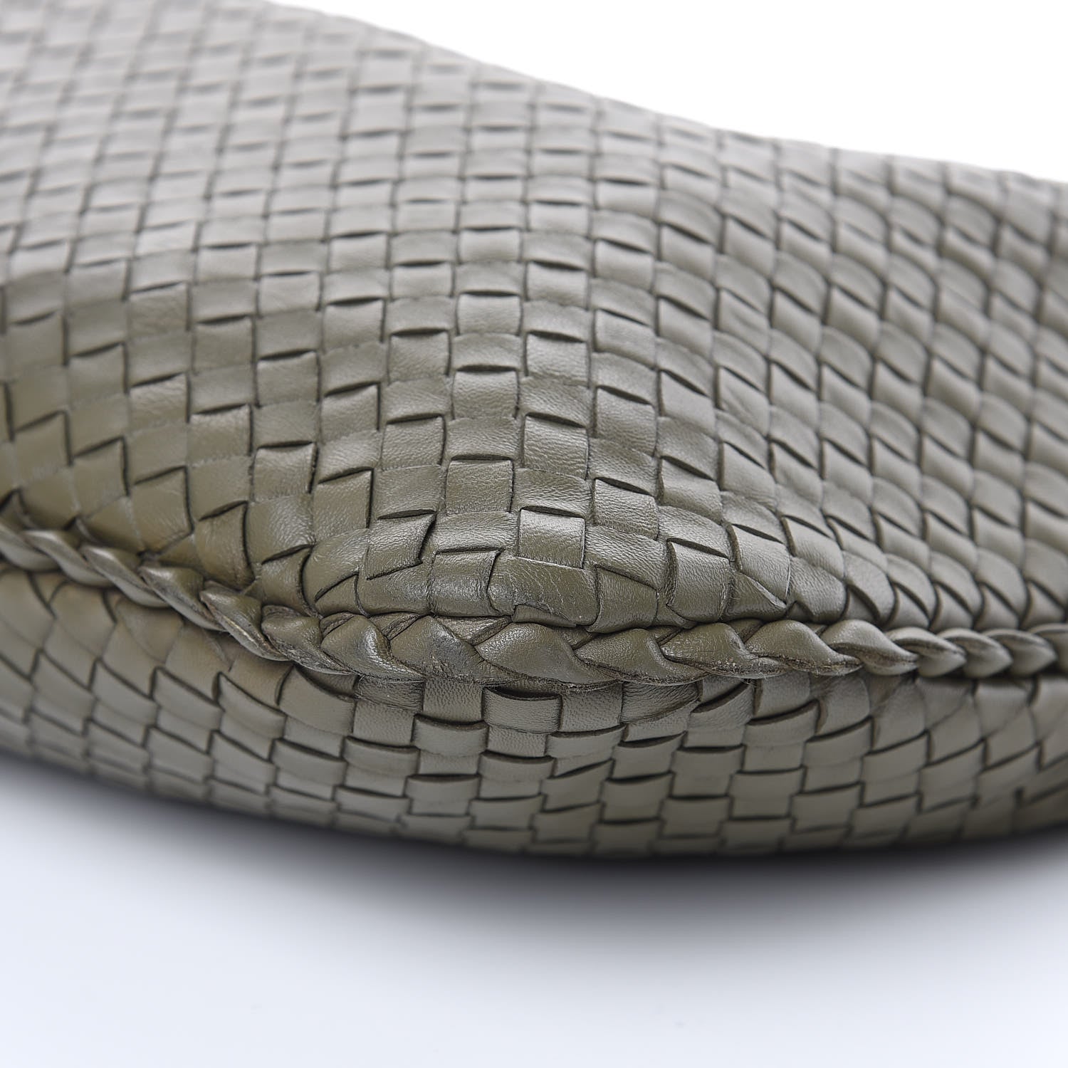 Bottega Veneta Nappa Intrecciato Large Veneta Hobo Kaki Fondente 10 of 10