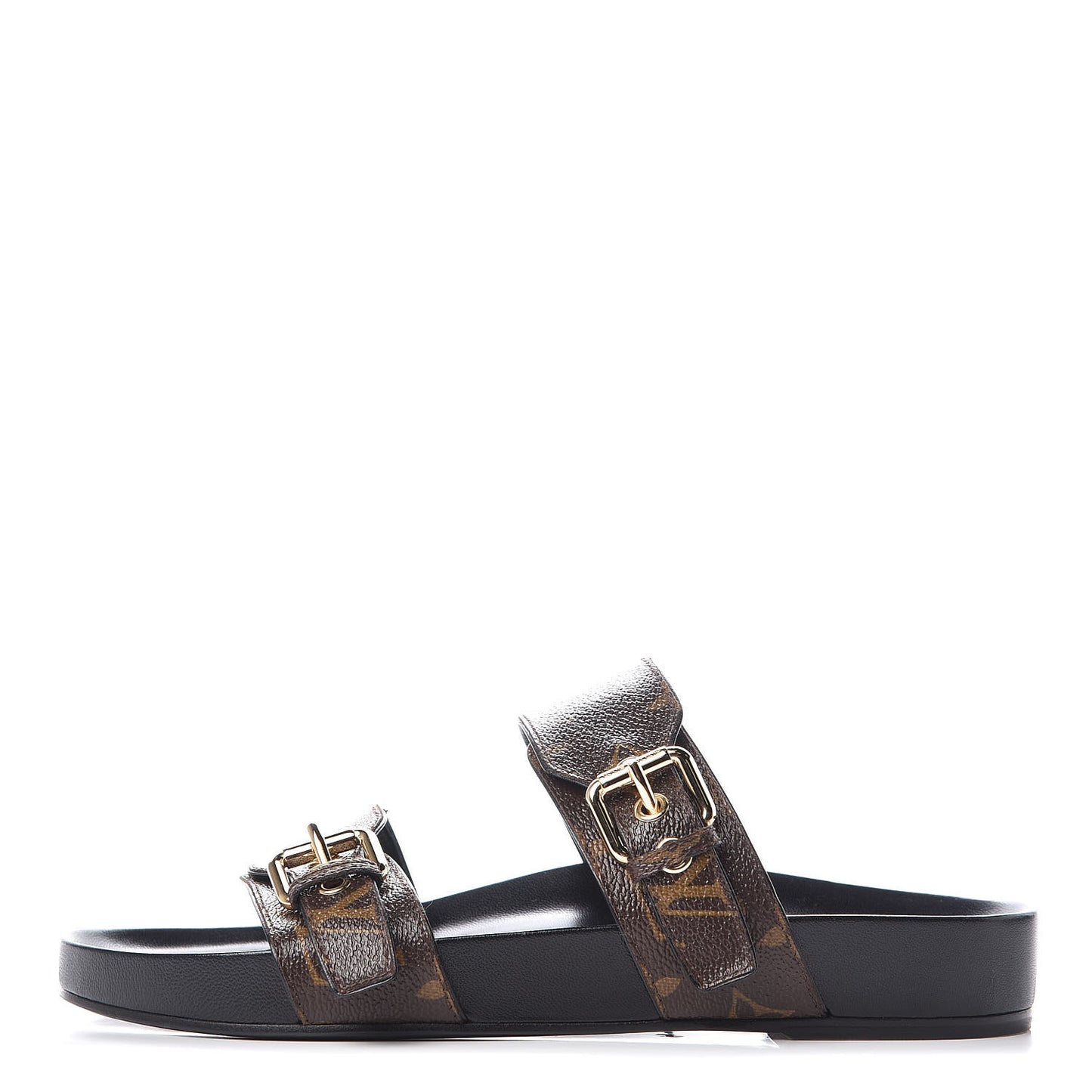 Monogram Bom Dia Mule Sandals 39 Black