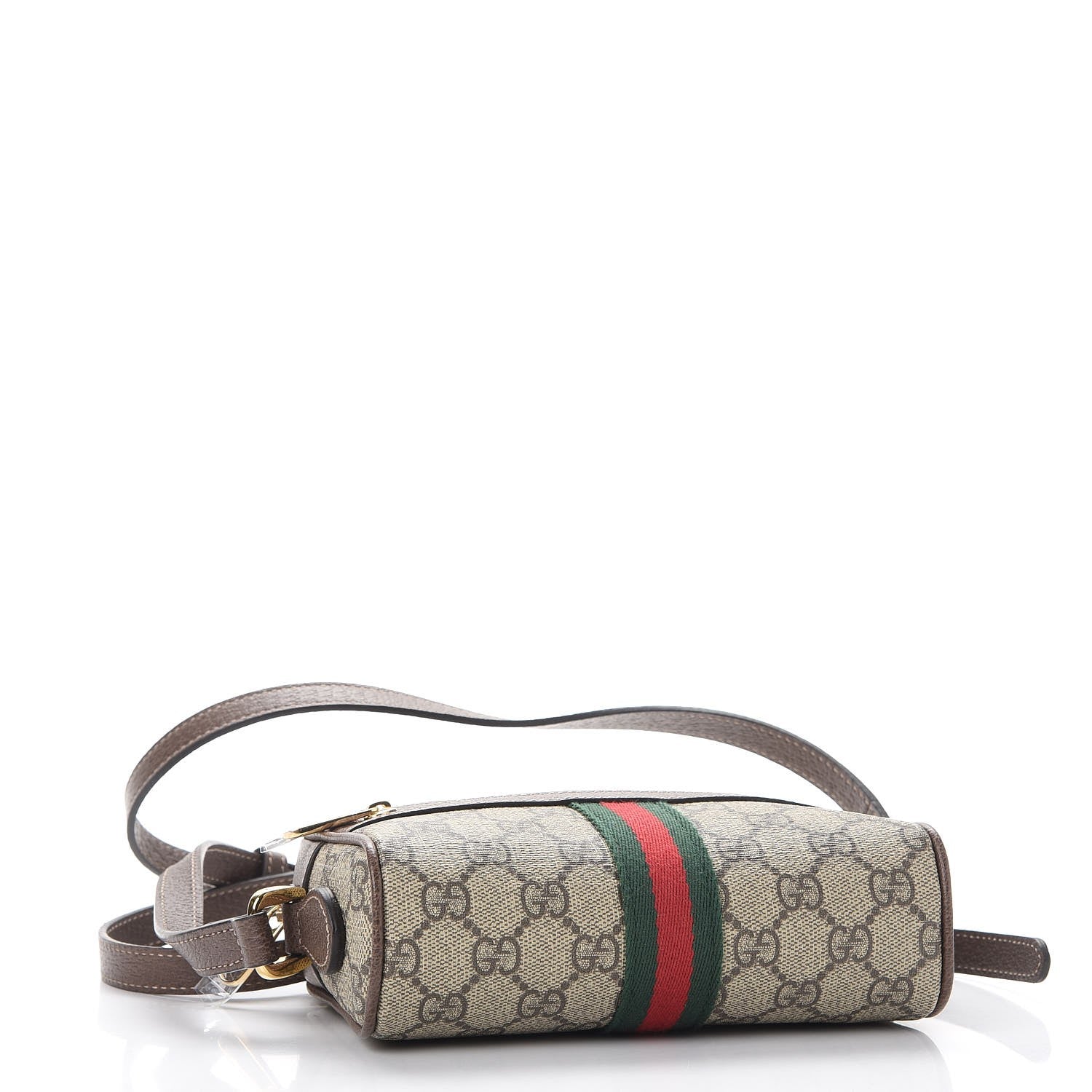Gucci GG Supreme Monogram Web Mini Ophidia Shoulder Bag Brown 4 of 7