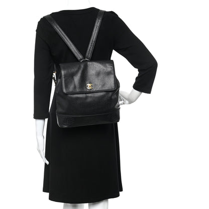 Chanel Caviar CC Backpack Black 2 of 21