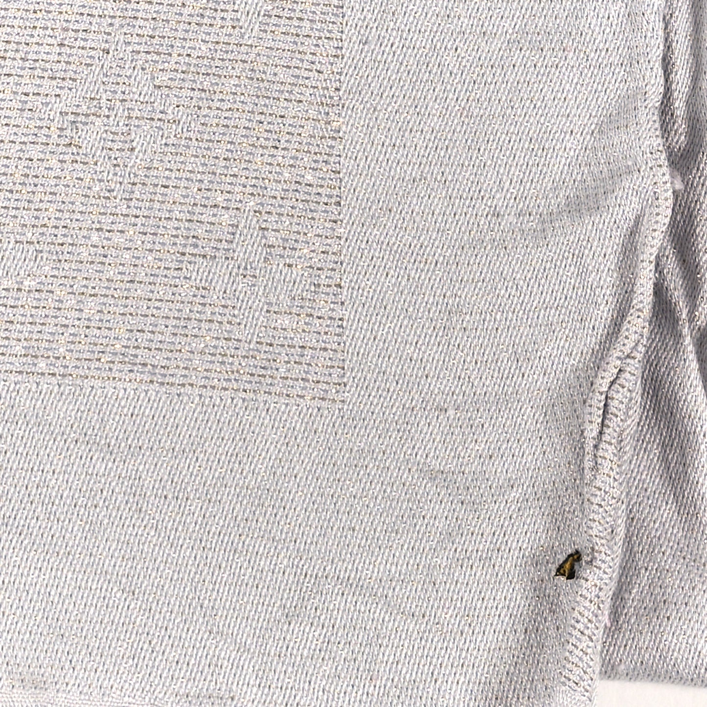 Silk Lurex Wool Monogram Shine Shawl Greige