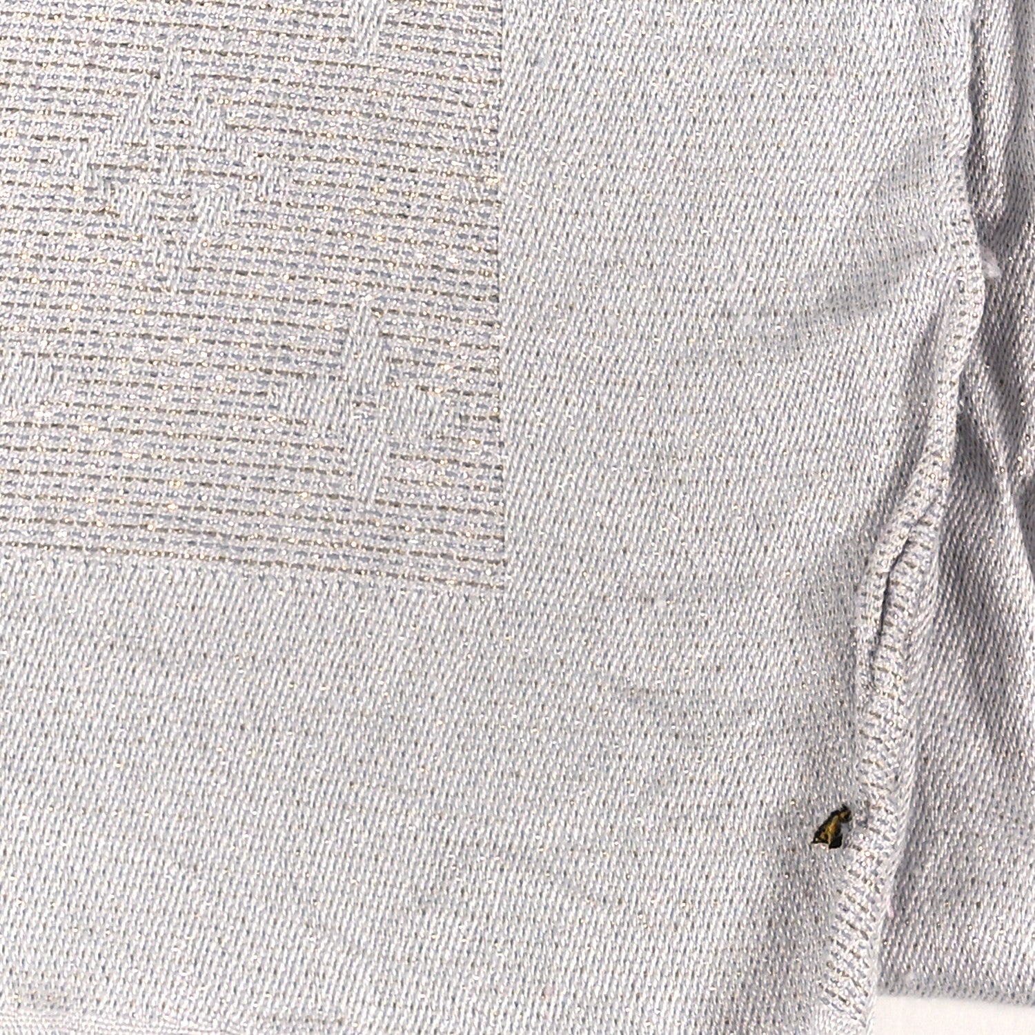 Louis Vuitton Silk Lurex Wool Monogram Shine Shawl Greige 4 of 4