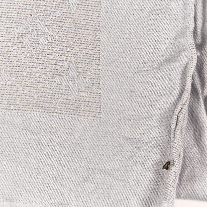 Louis Vuitton Silk Lurex Wool Monogram Shine Shawl Greige 4 of 4