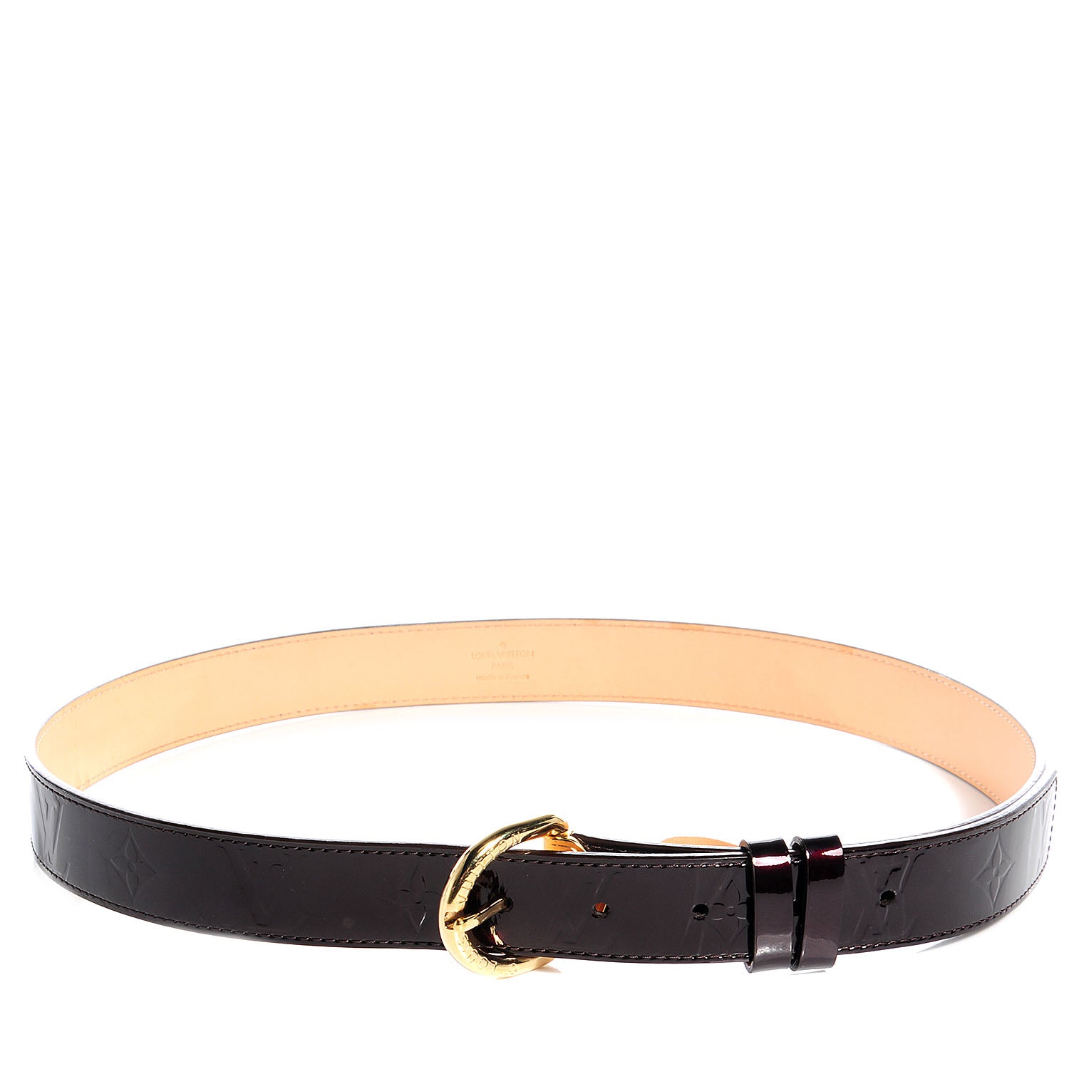 Louis Vuitton Vernis Ceinture 30mm Belt 90 36 Amarante 3 of 8