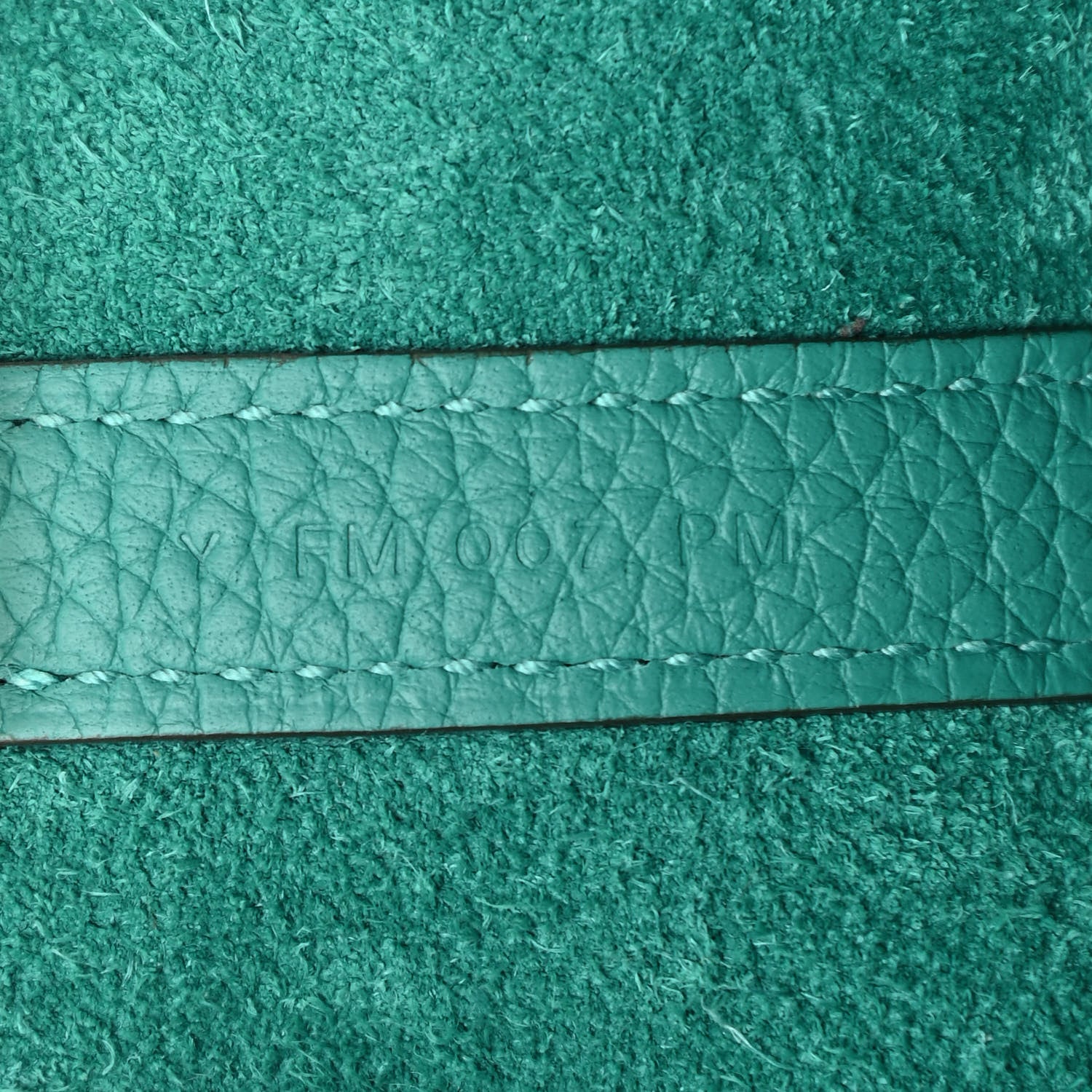 Hermes Taurillon Clemence Picotin Lock 22 MM Vert Verone 7 of 11