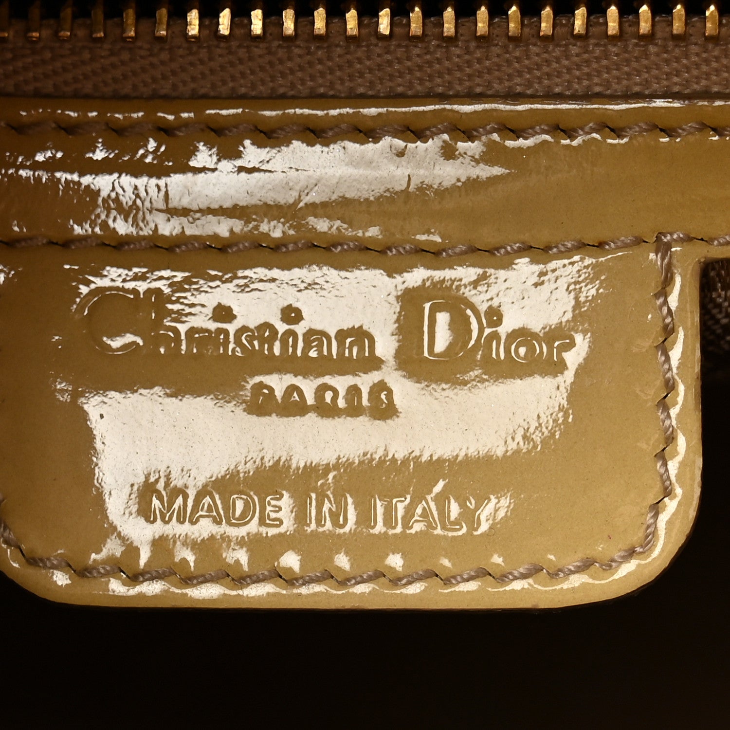 Christian Dior Patent Cannage Medium Lady Dior Beige 6 of 14