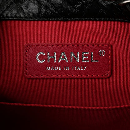 Chanel Aged Calfskin Quilted Small Gabrielle Backpack Black 6 of 10