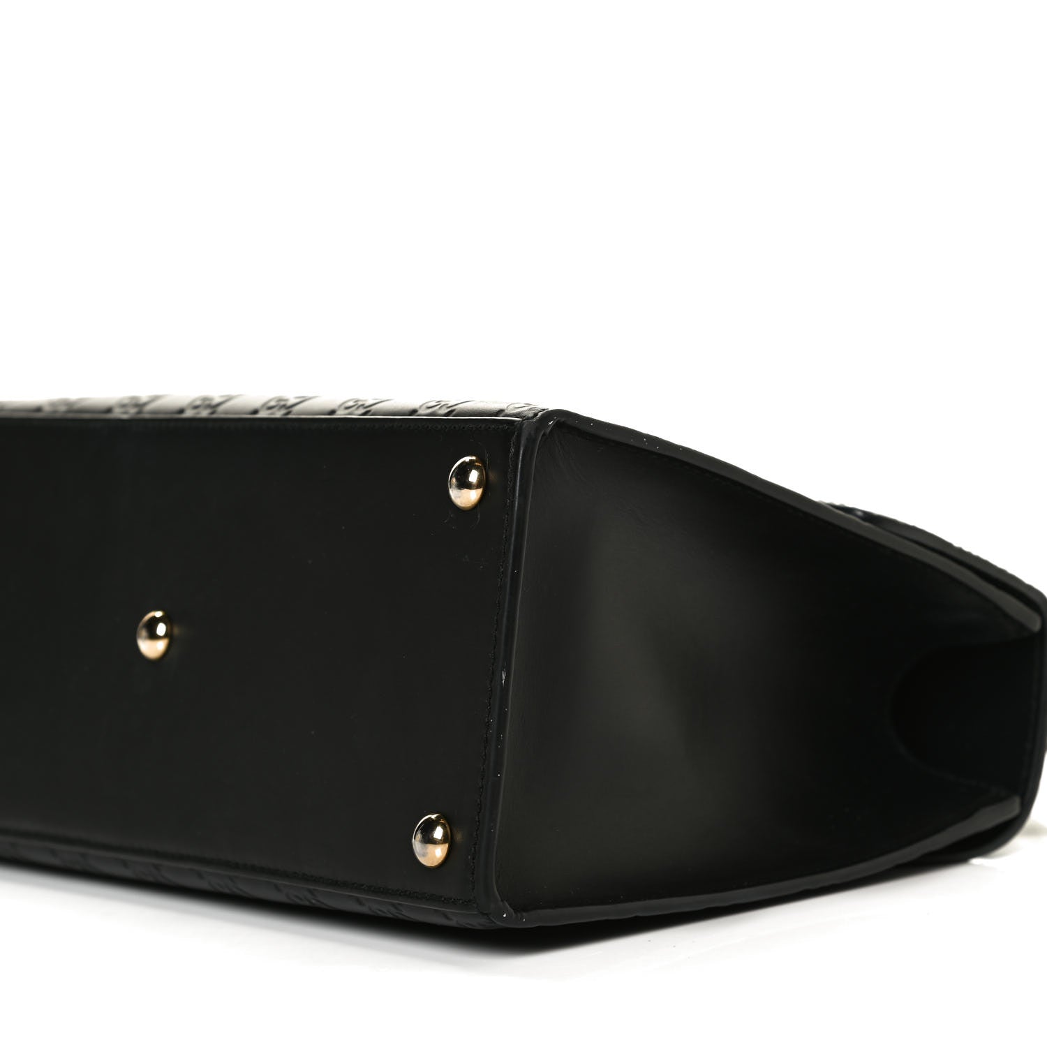 Gucci Guccissima Signature Small Padlock Top Handle Bag Black 12 of 18