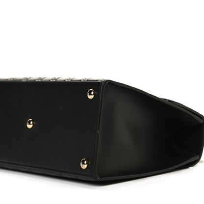 Gucci Guccissima Signature Small Padlock Top Handle Bag Black 12 of 18
