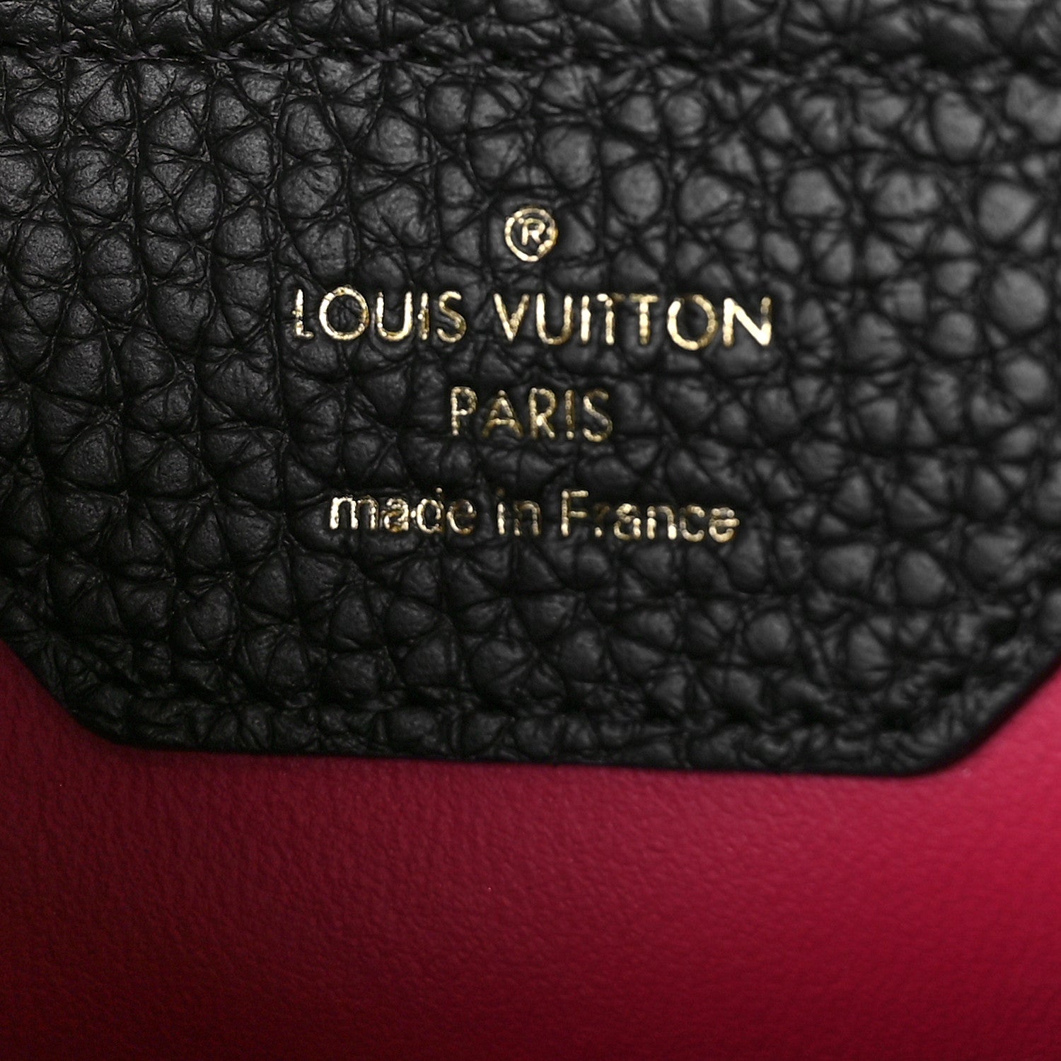 Louis Vuitton Taurillon Capucines PM Black 6 of 8
