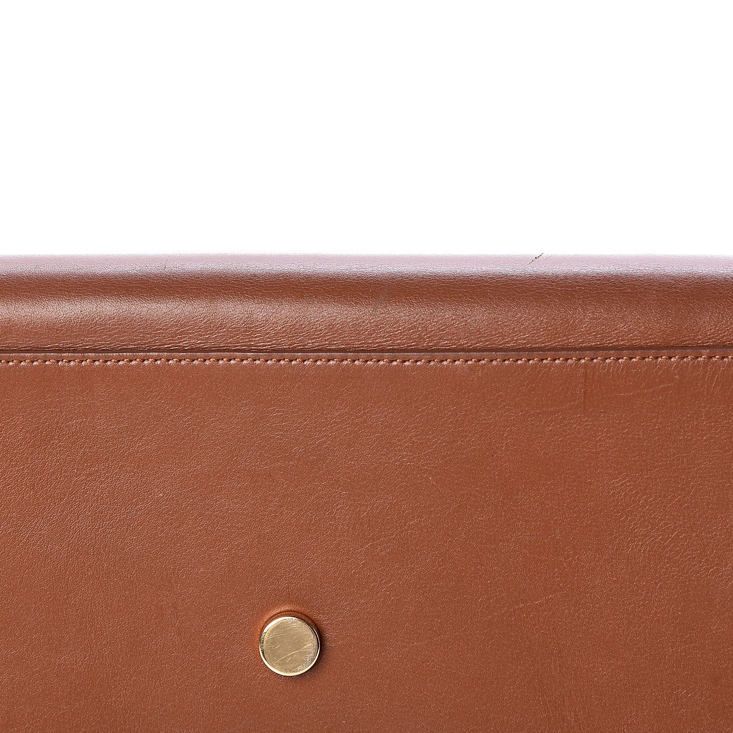 Saint Laurent Calfskin Large Sac De Jour Carryall Cognac 9 of 12