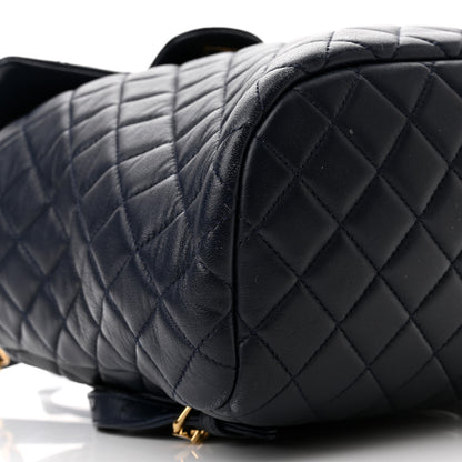 Chanel Lambskin Quilted Small Urban Spirit Backpack Navy 9 of 10