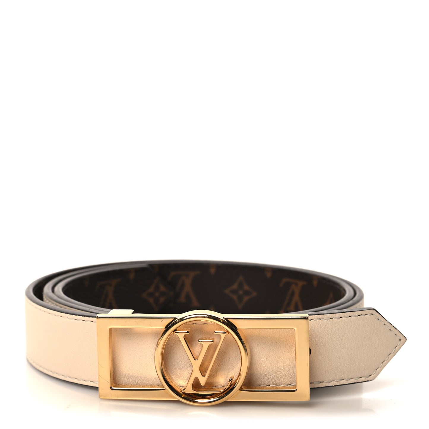 Monogram Dauphine 25mm Reversible Belt 80 32 Cream