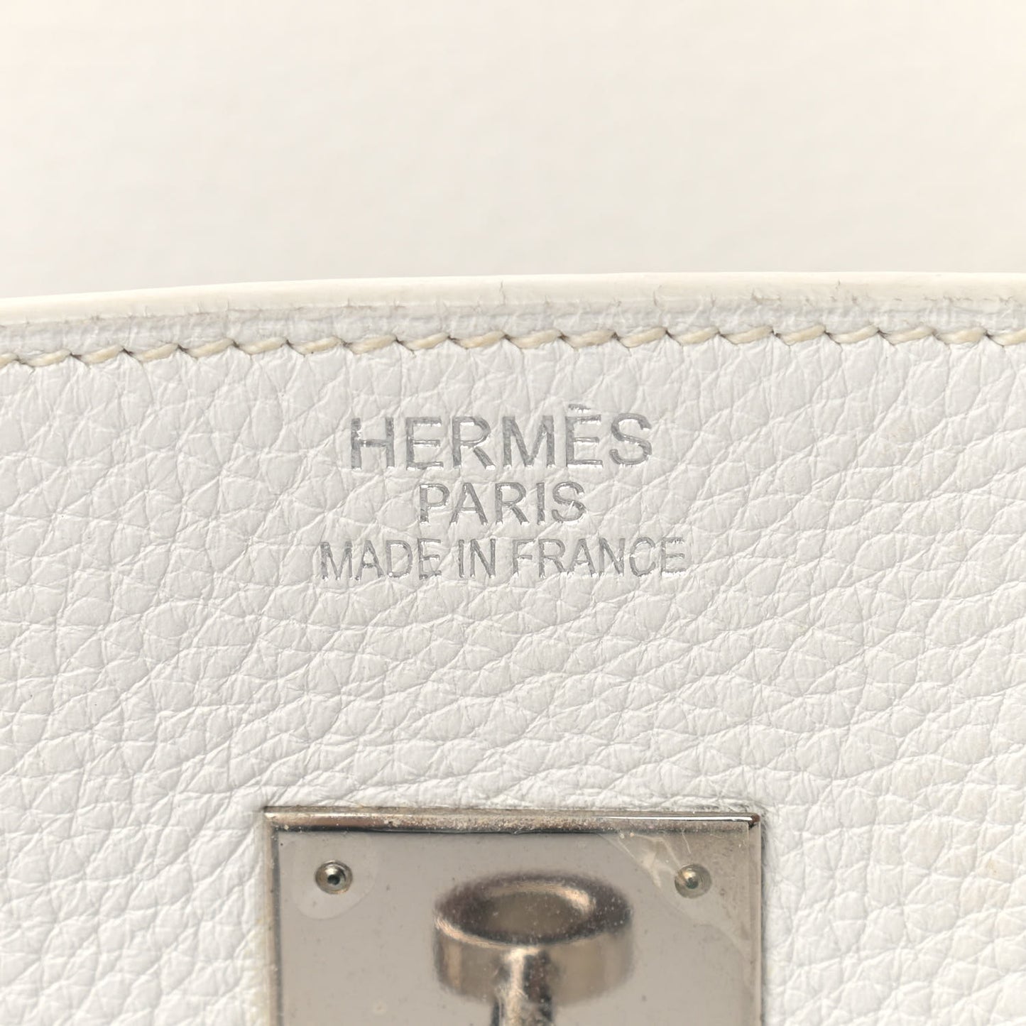 Taurillon Clemence Birkin 35 White