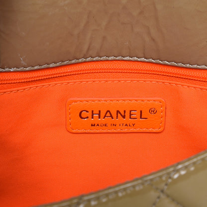 Chanel Patent Quilted Day Glo Flap Beige 6 of 7