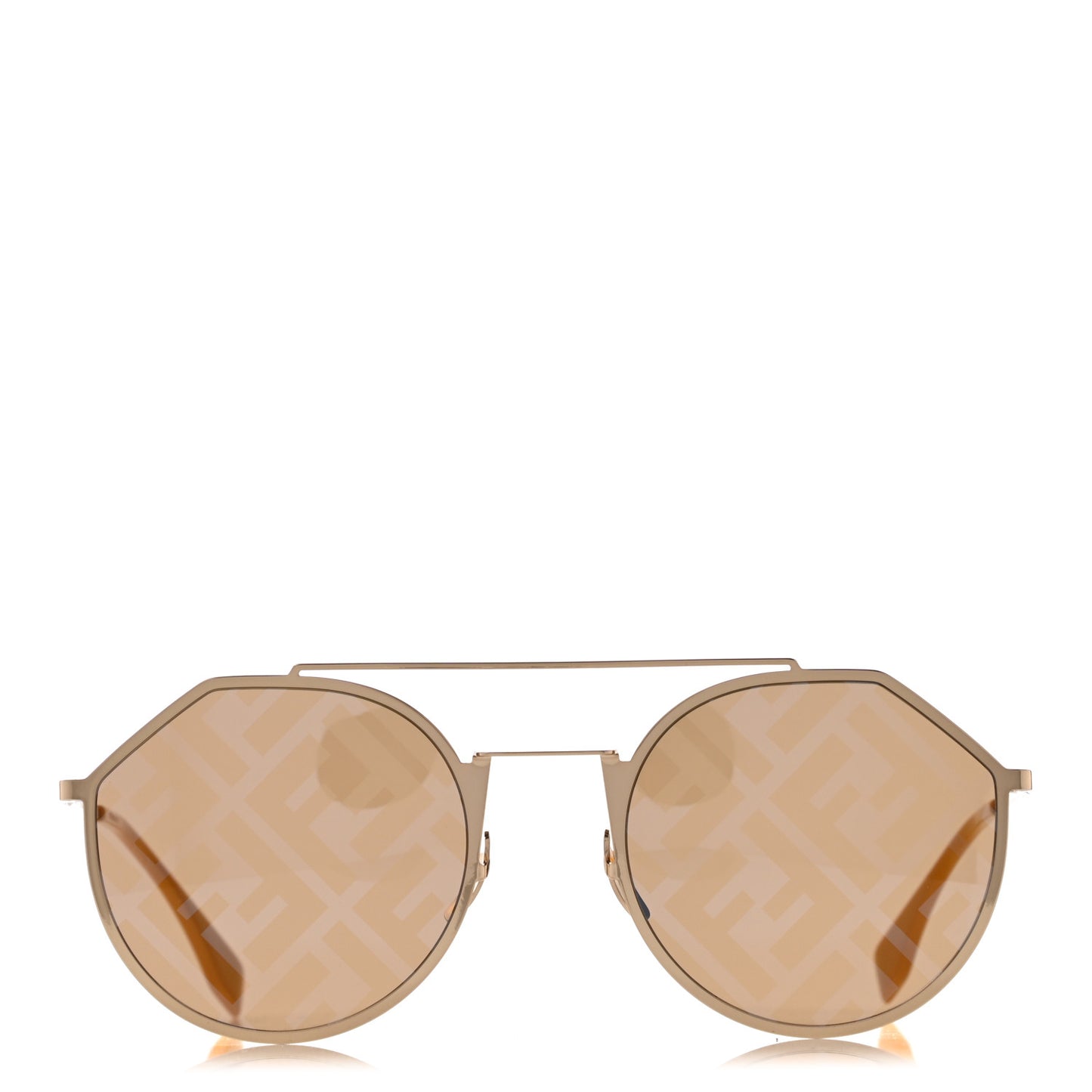 Metal Eyeline Aviator Sunglasses FF M0021/S Gold