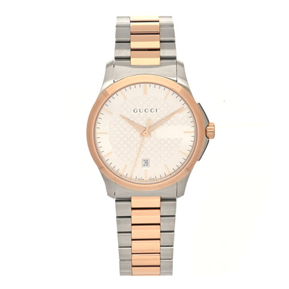 Gucci Stainless Steel 38mm G-Timeless Two Tone Quartz Watch 1 of 4