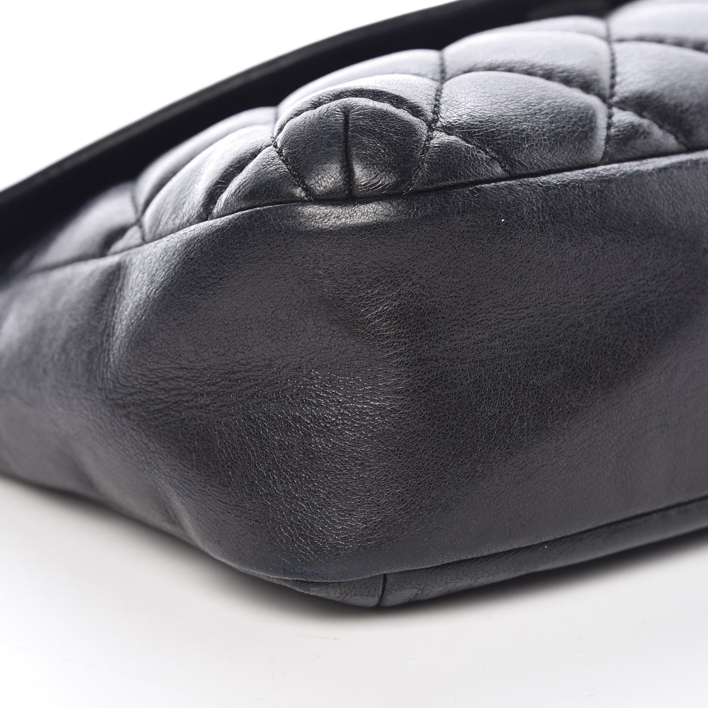 Lambskin Quilted CC Turnlock Flap Shoulder Bag Black