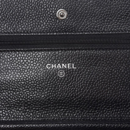 Chanel Caviar Quilted Wallet On Chain WOC Black 6 of 8