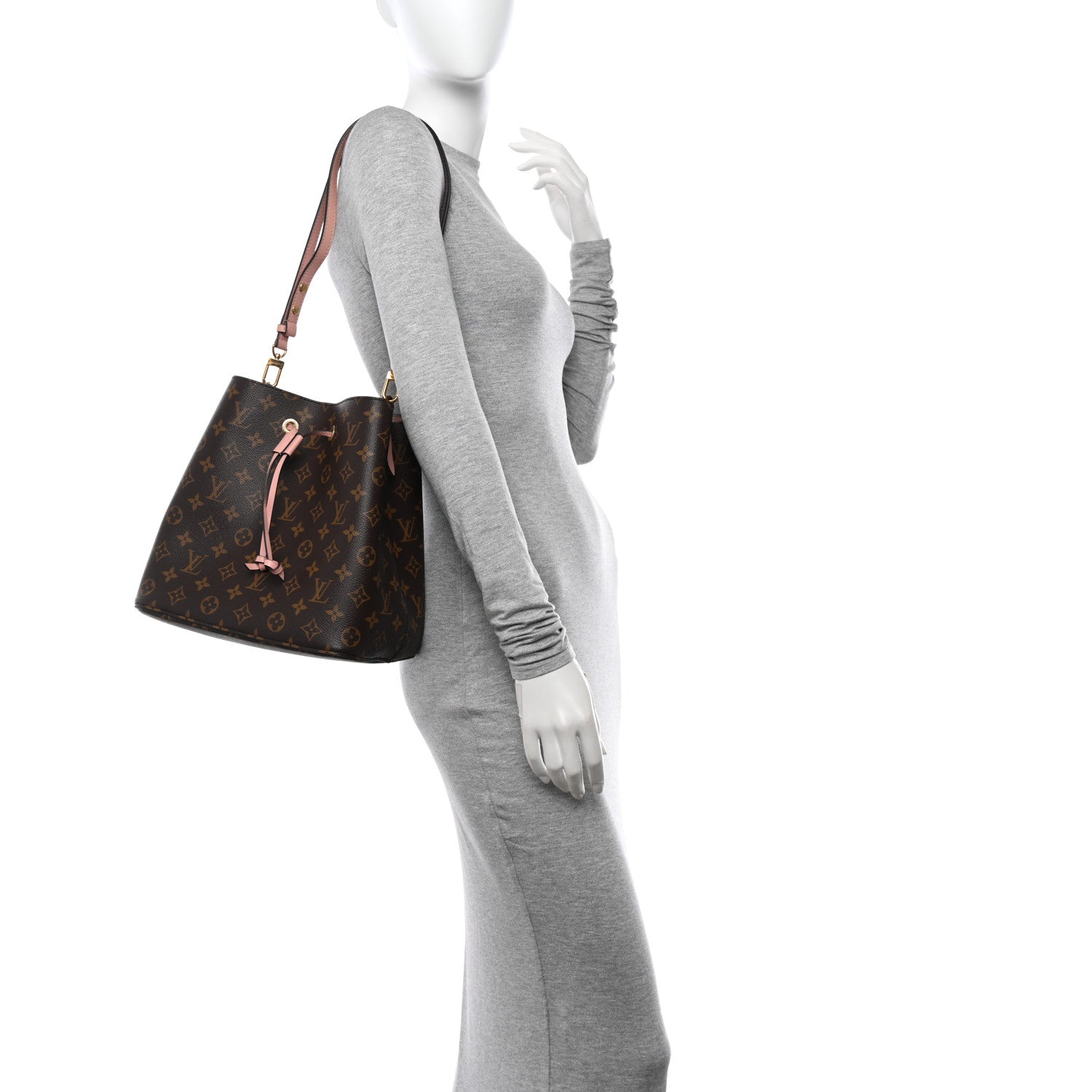 Louis Vuitton Monogram Neonoe MM Rose Poudre 2 of 14