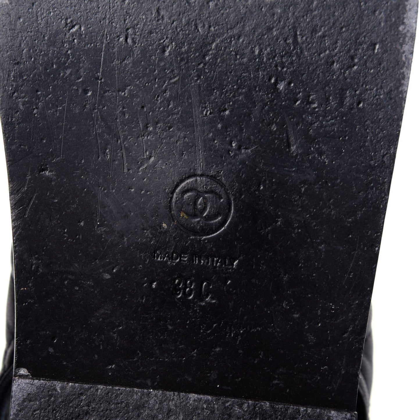 Lambskin Velcro Dad Sandals 38 Black