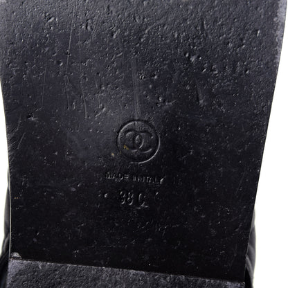 Chanel Lambskin Velcro Dad Sandals 38 Black 9 of 12