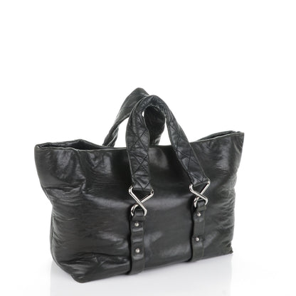 Chanel Lambskin Quilted 8 Knots Tote Black 2 of 12