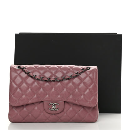 Chanel Caviar Quilted Jumbo Double Flap Light Purple 20 of 20