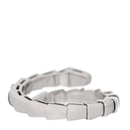 Bulgari 18K White Gold Serpenti Viper Ring L 3 of 6