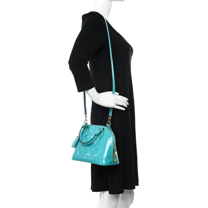 Louis Vuitton Vernis Alma BB Turquoise 2 of 12