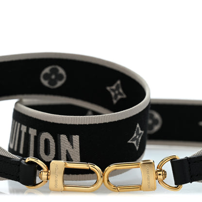 Louis Vuitton Jacquard Diane Shoulder Strap Black Ivory 3 of 4