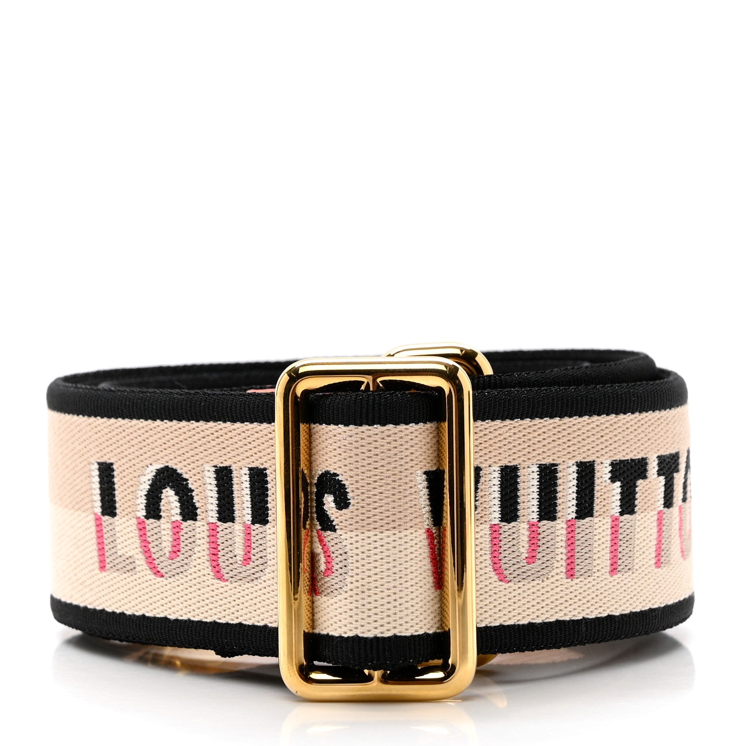 Louis Vuitton Jacquard Speedy Bandouliere 20 Shoulder Strap Black 2 of 3