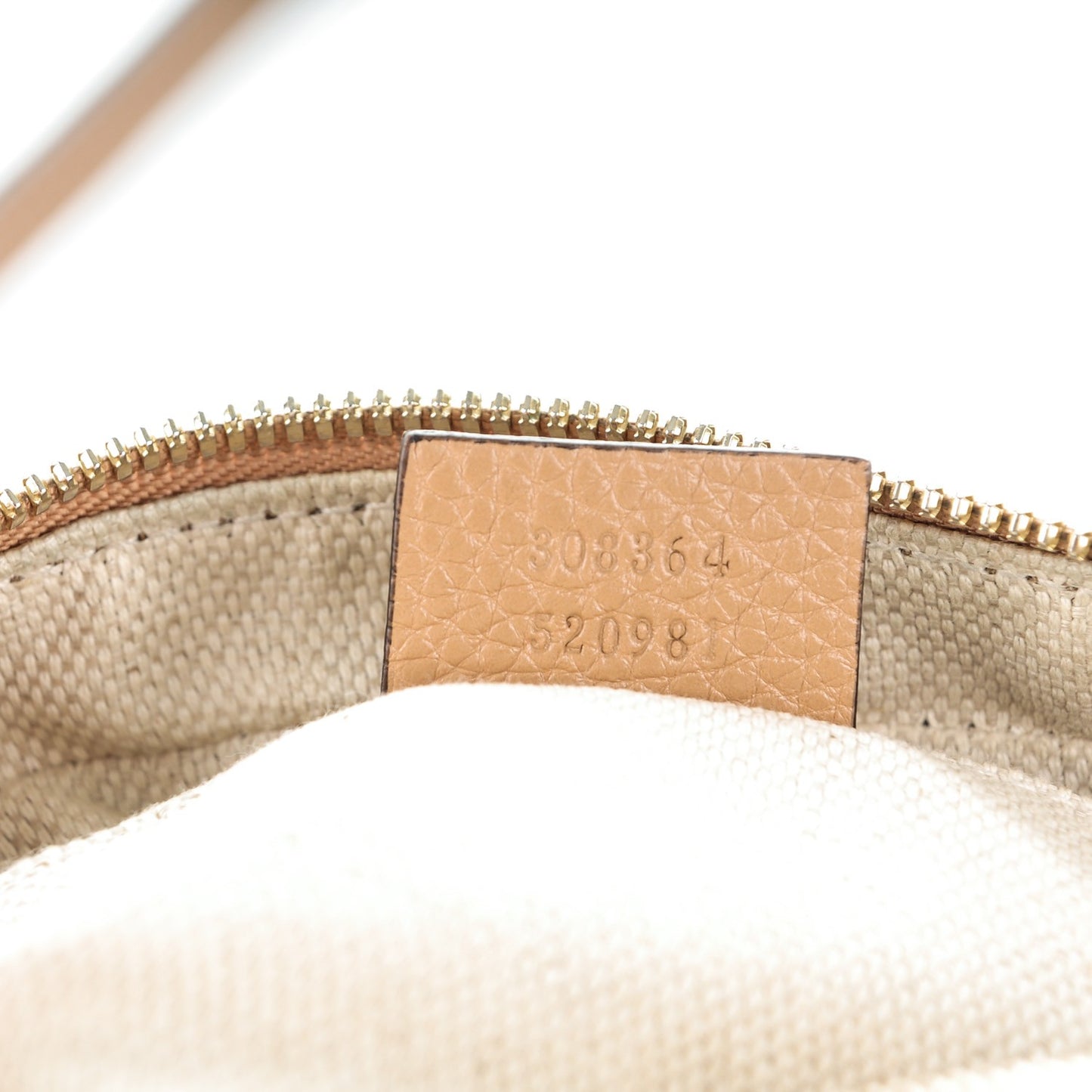 Pebbled Calfskin Small Soho Disco Bag Rose Beige
