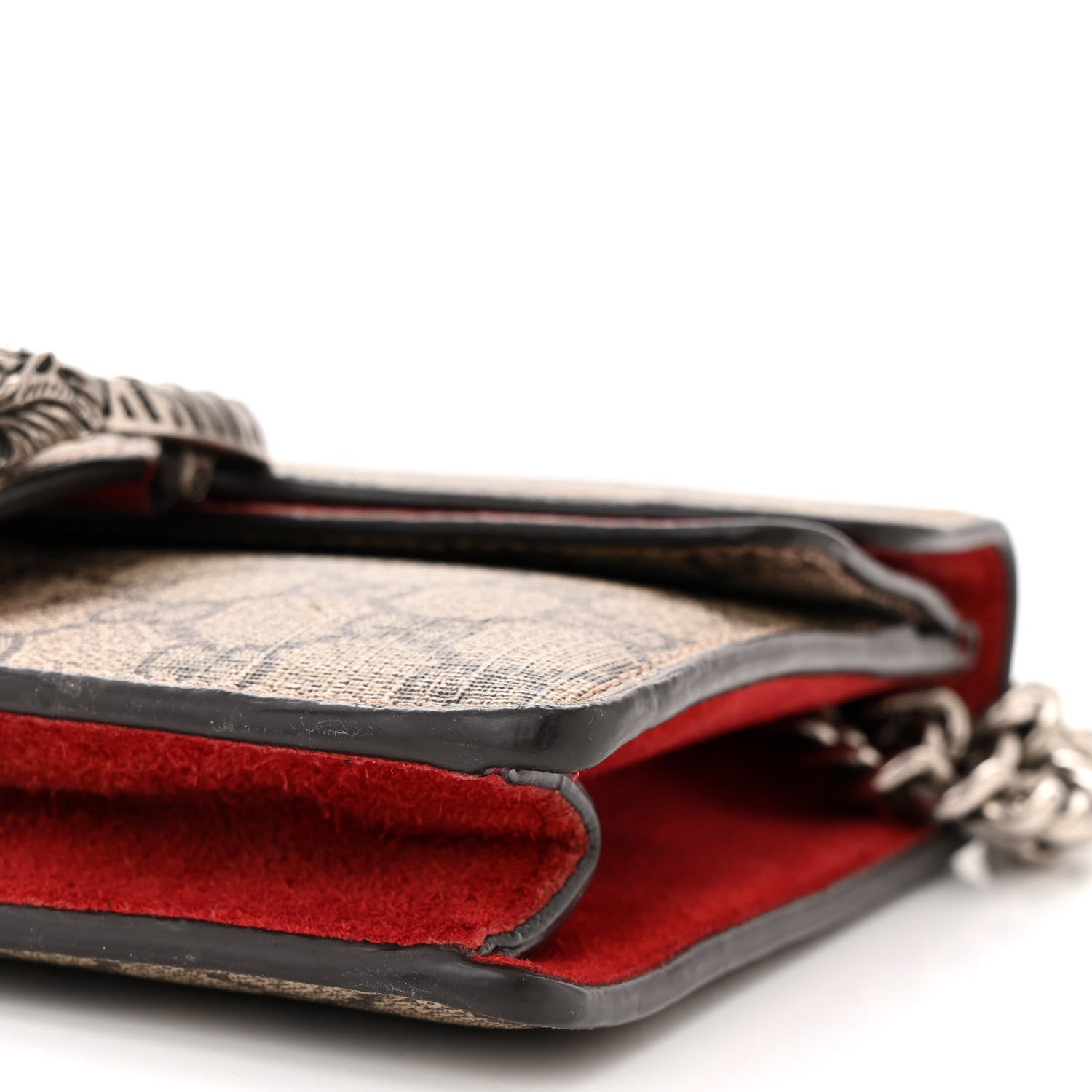 Gucci GG Supreme Monogram Mini Dionysus Shoulder Bag Hibiscus Red 10 of 12