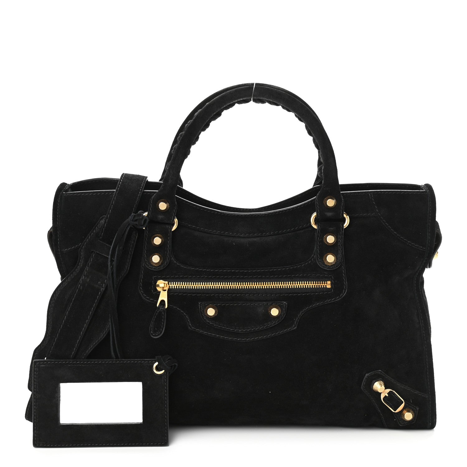 Balenciaga Baby Daim Suede Giant 12 Gold Hardware City Black 1 of 11