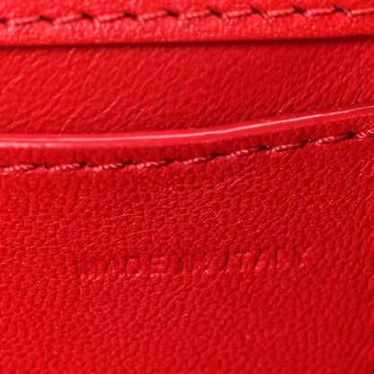 Valentino Garavani Calfskin Enamel Vlogo Small Loco Shoulder Bag Rouge Pur 7 of 10