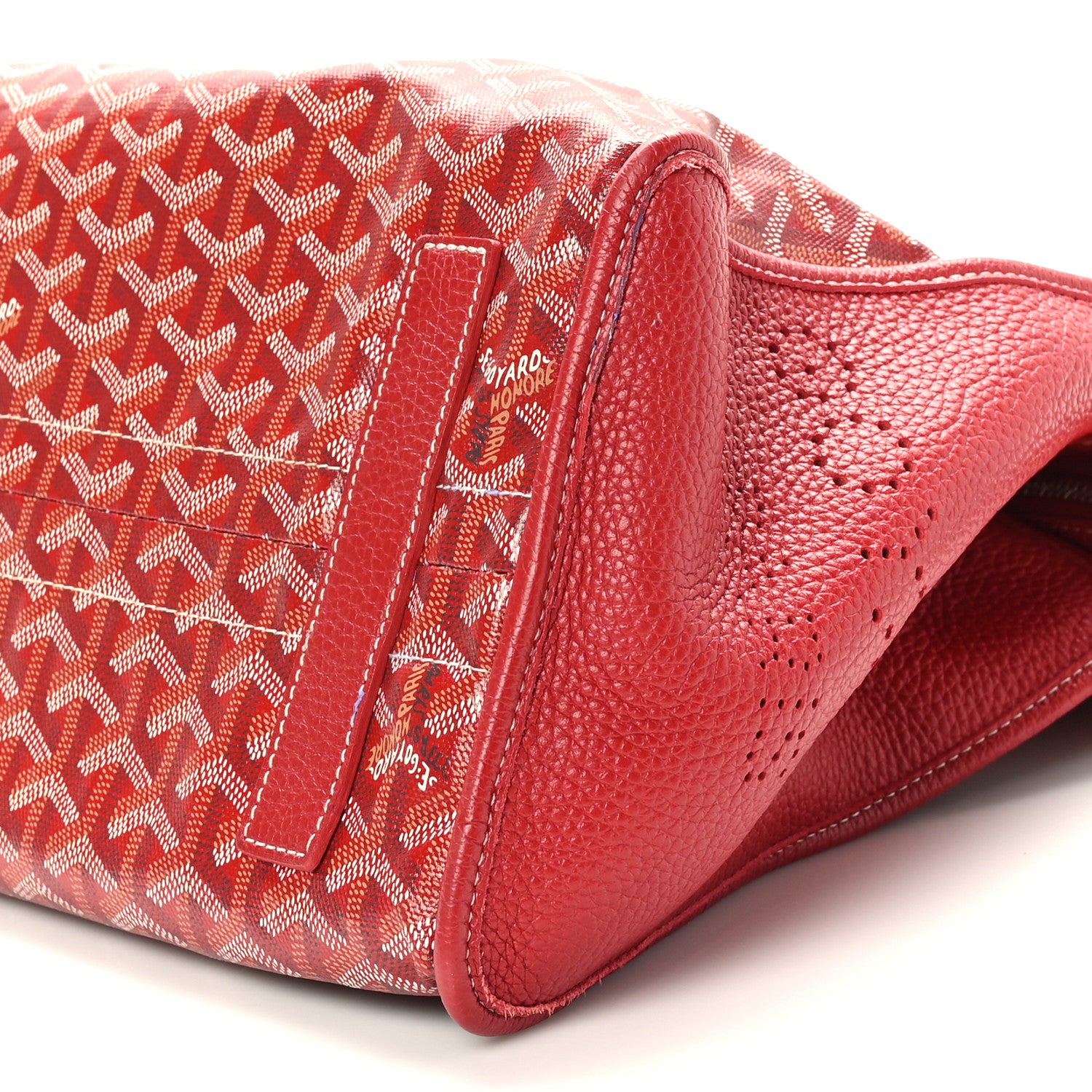 Goyard Goyardine Sac Hardy Pet Carrier PM Red 9 of 9