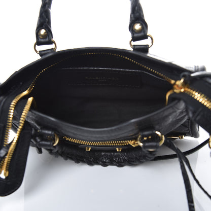 Balenciaga Agneau Classic Gold Hardware Nano City Black 5 of 8