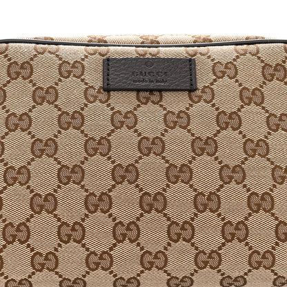 Gucci Monogram Dollar Calfskin Belt Bag Beige Ebony Testa di Moro Marrone Scuro 8 of 10